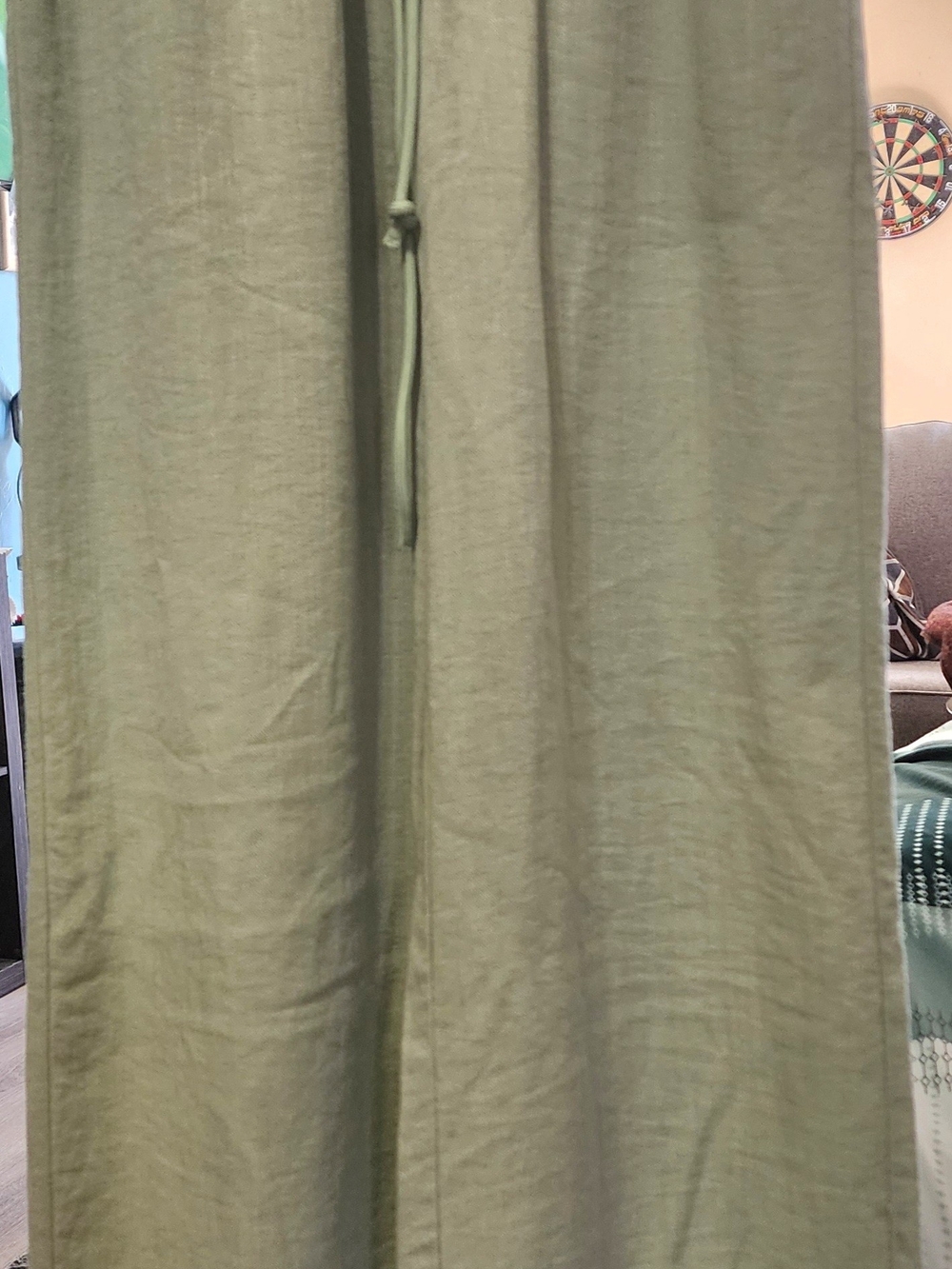 HALARA Olive Green Wide-Leg Drawstring Jumpsuit Sz XSM